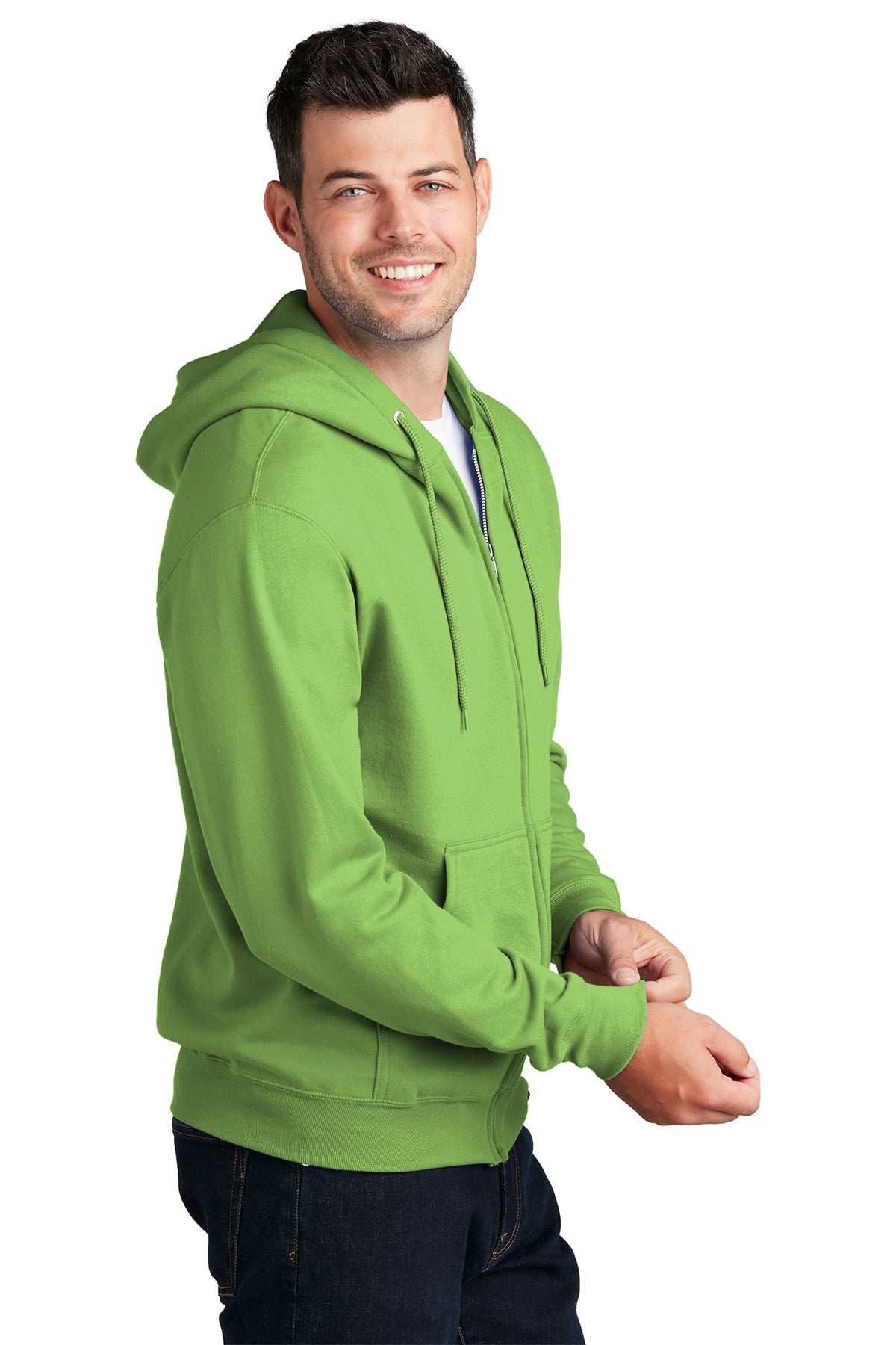 port & company_pc78zh _lime_company_logo_sweatshirts