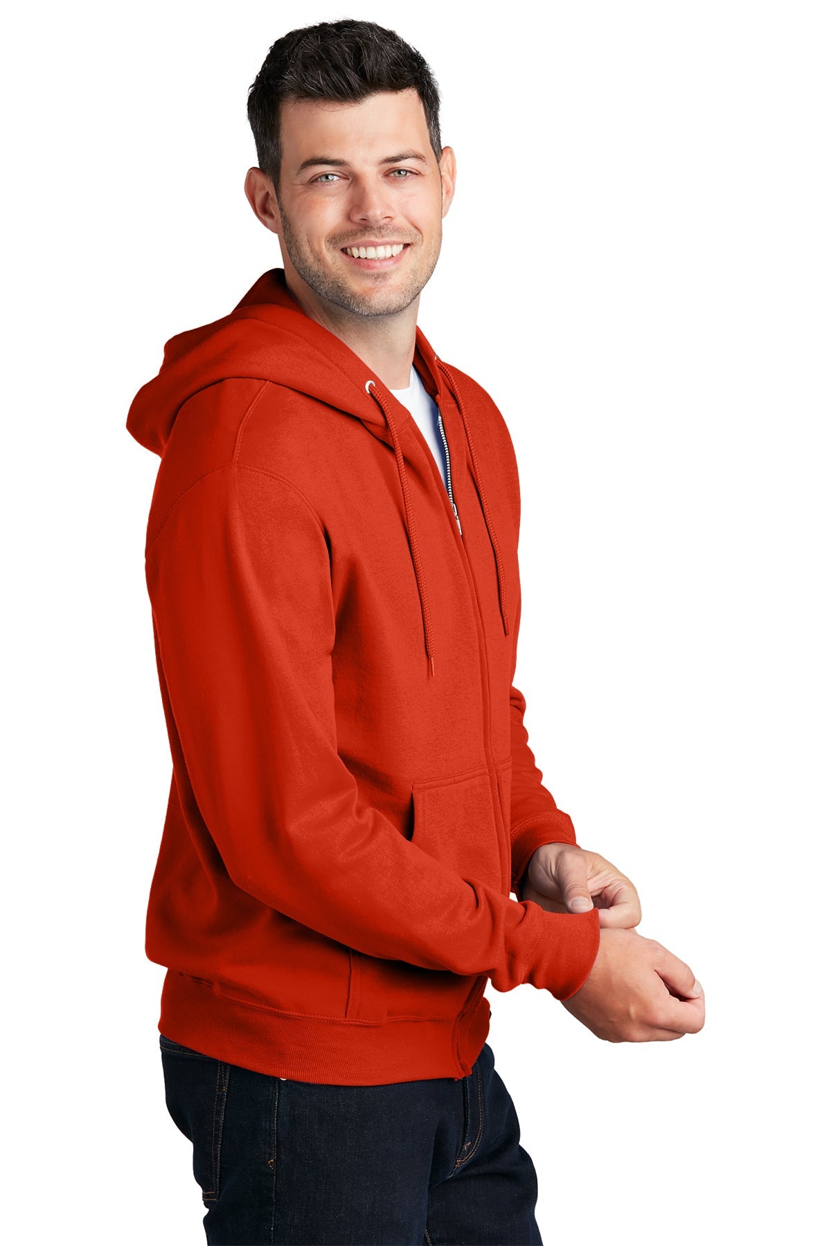 port & company_pc78zh _orange_company_logo_sweatshirts