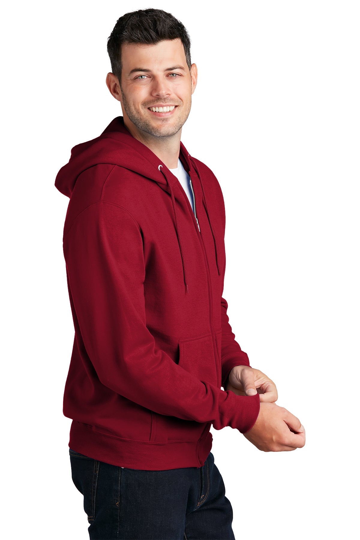 port & company_pc78zh _red_company_logo_sweatshirts