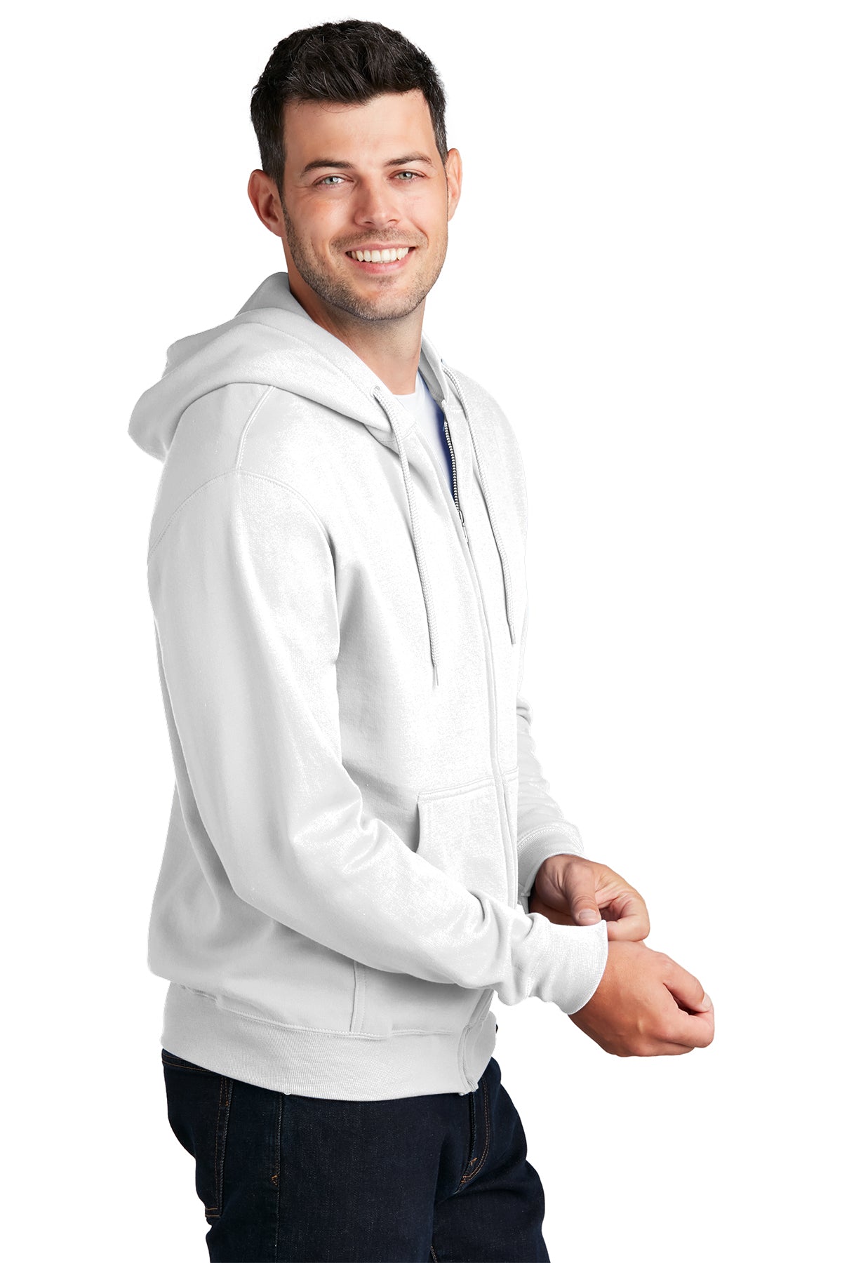 port & company_pc78zh _white_company_logo_sweatshirts