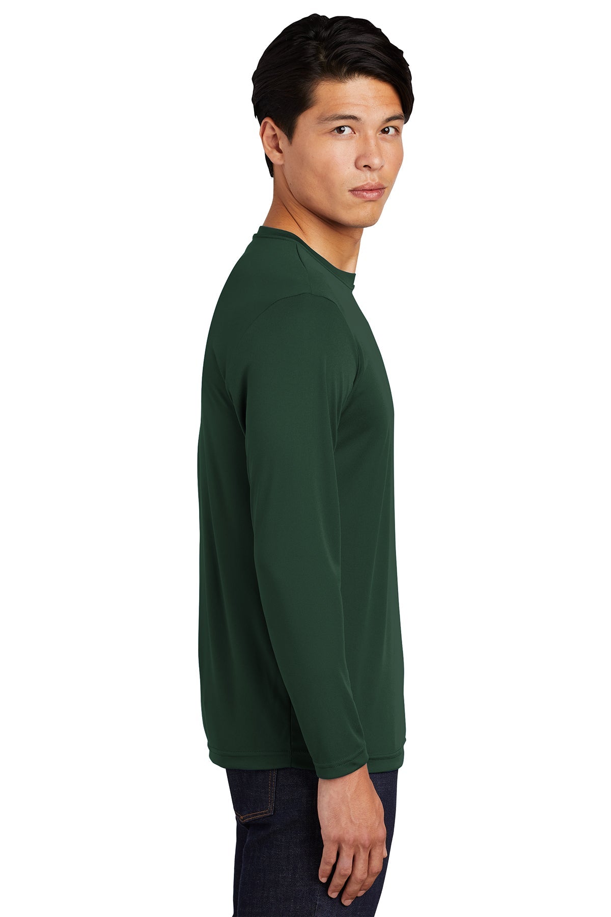 Sport-Tek Long Sleeve PosiCharge Custom Competitor Tee's, Forest Green [NARENCO]