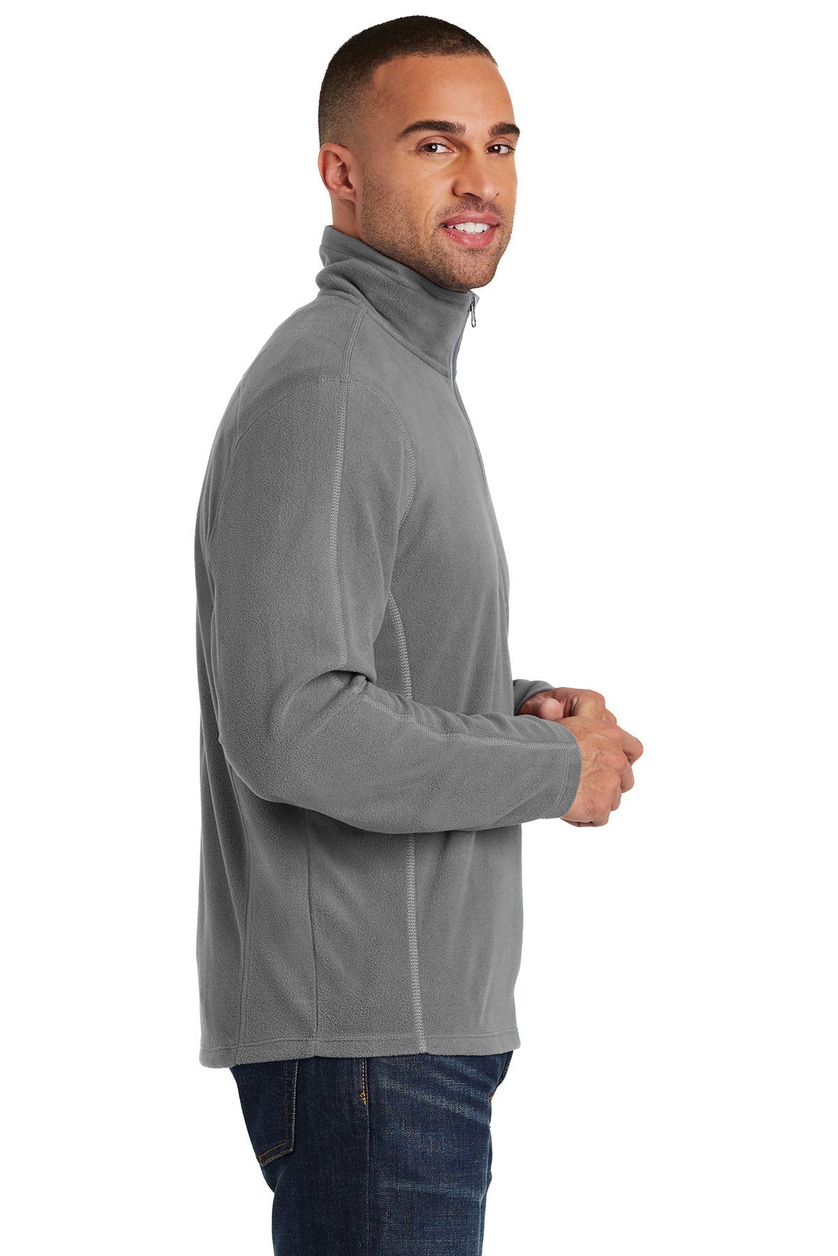 Port Authority Microfleece 1/2-Zip Customized Pullovers, Pearl Grey [Century Sales and Management]