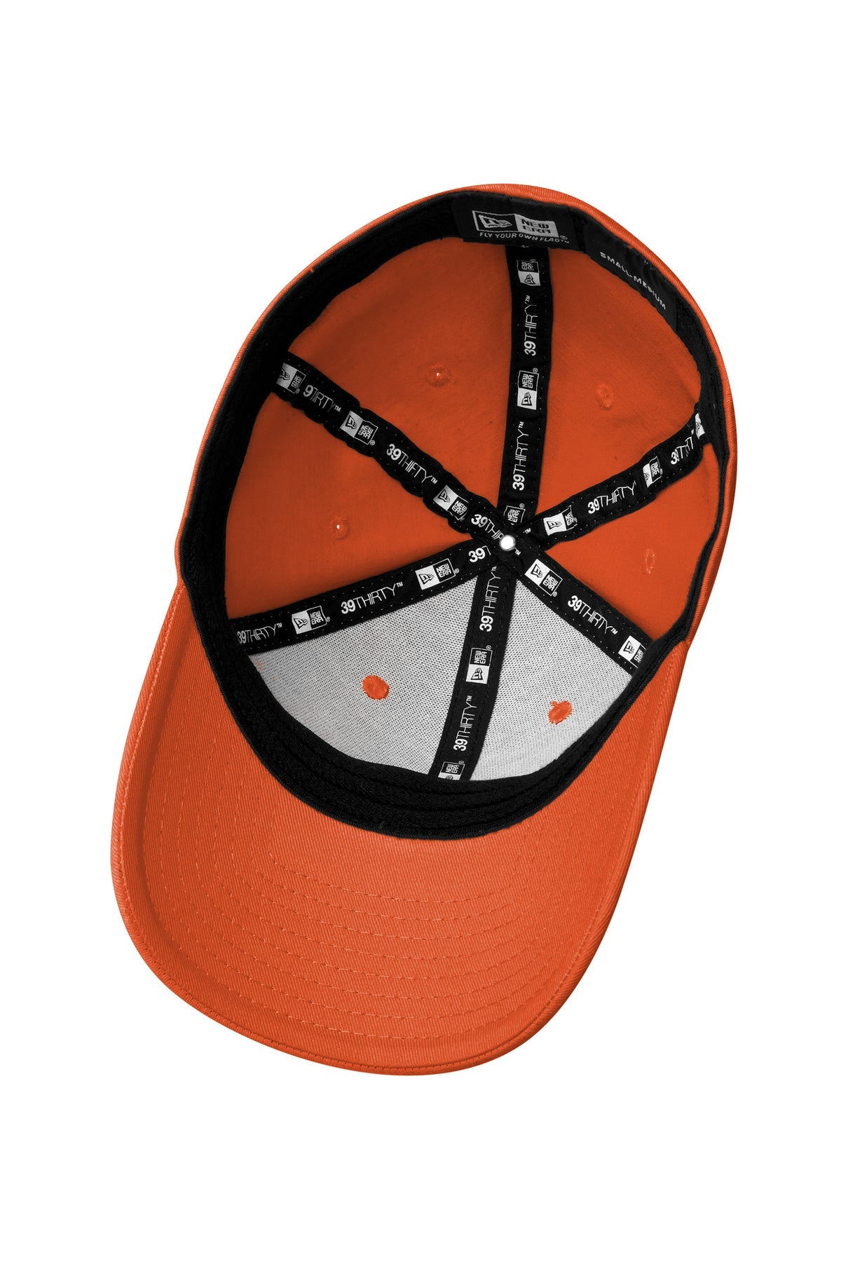 New Era Structured Stretch Custom Caps, Orange