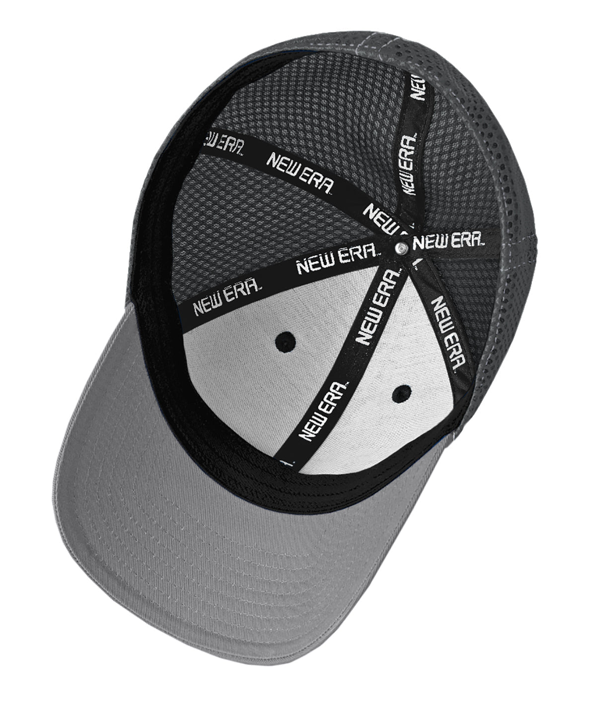 New Era Stretch Mesh Contrast Stitch Custom Caps, Grey/ Steel/ Graphite