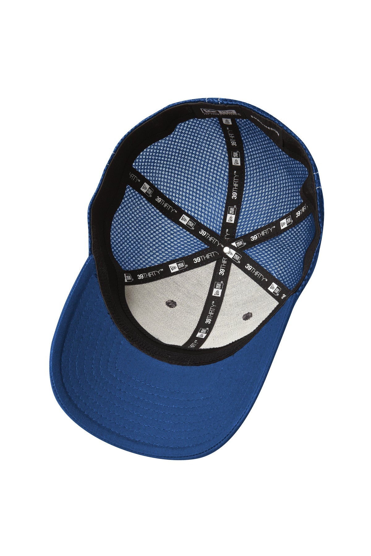 New Era Stretch Mesh Contrast Stitch Custom Caps, Royal/White