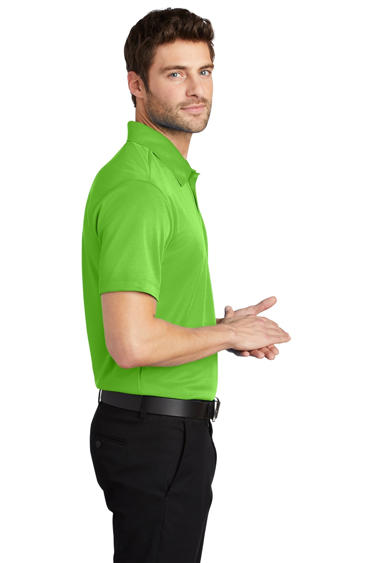 port authority_k540 _lime_company_logo_polos