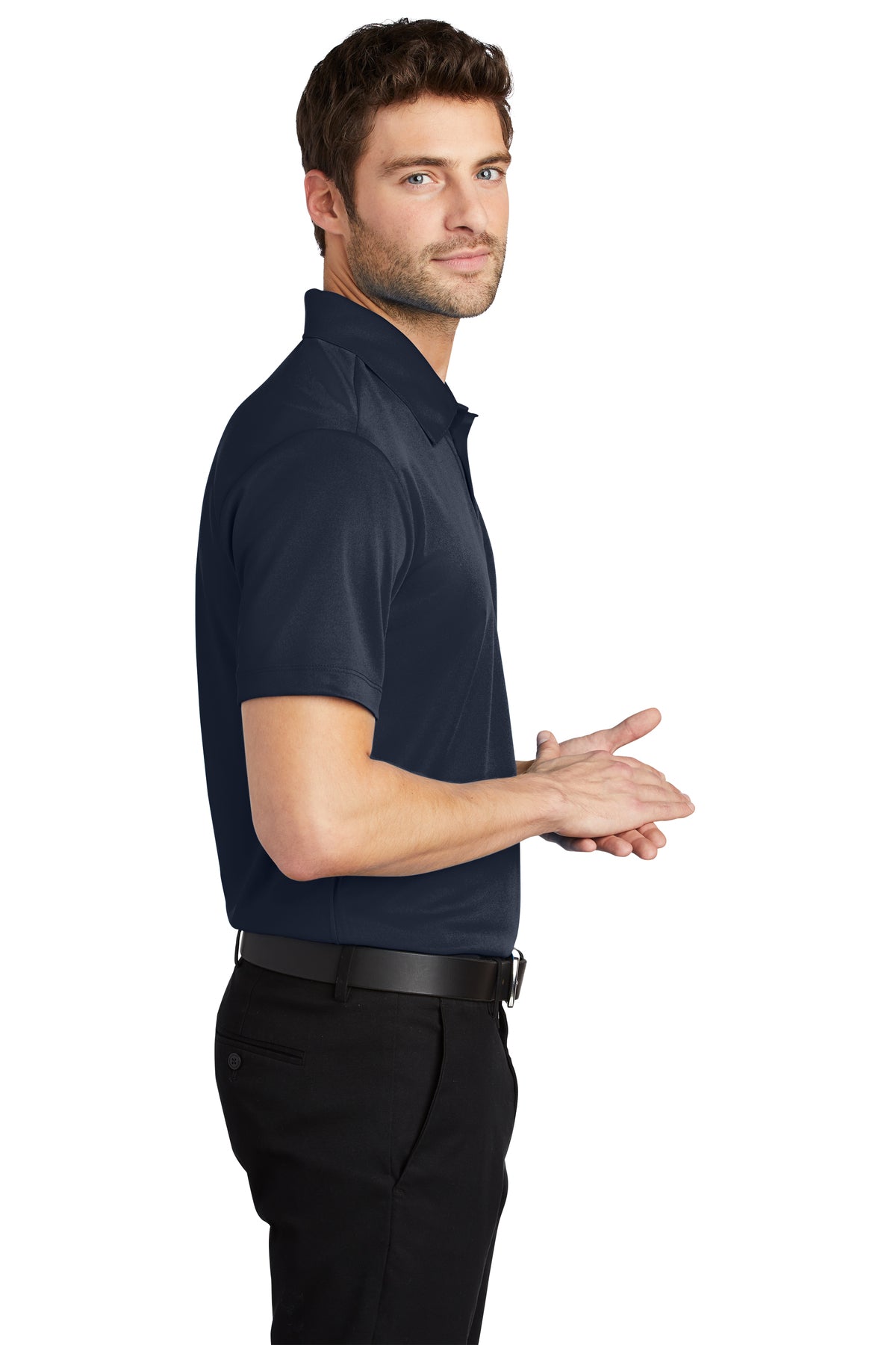 port authority_k540 _navy_company_logo_polos