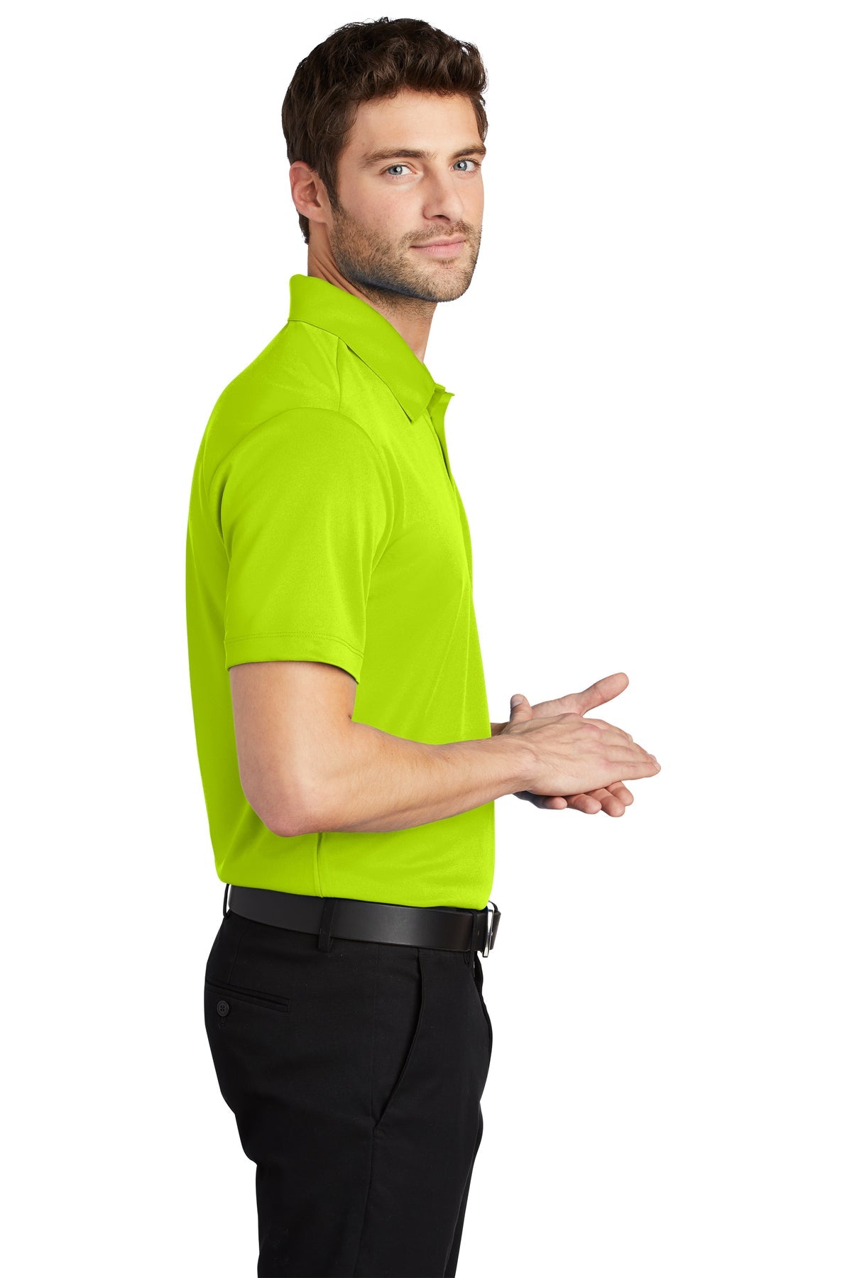 port authority_k540 _neon yellow_company_logo_polos