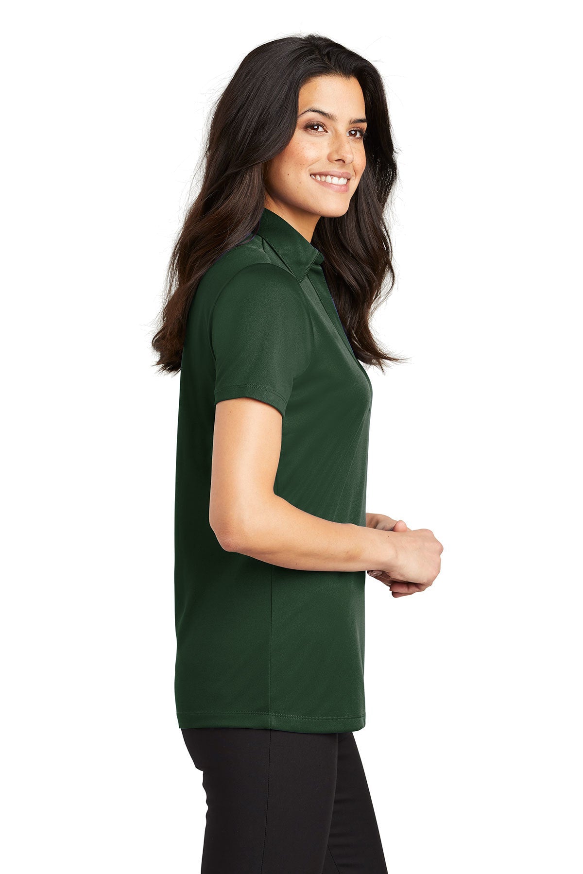 port authority_l540 _dark green_company_logo_polos