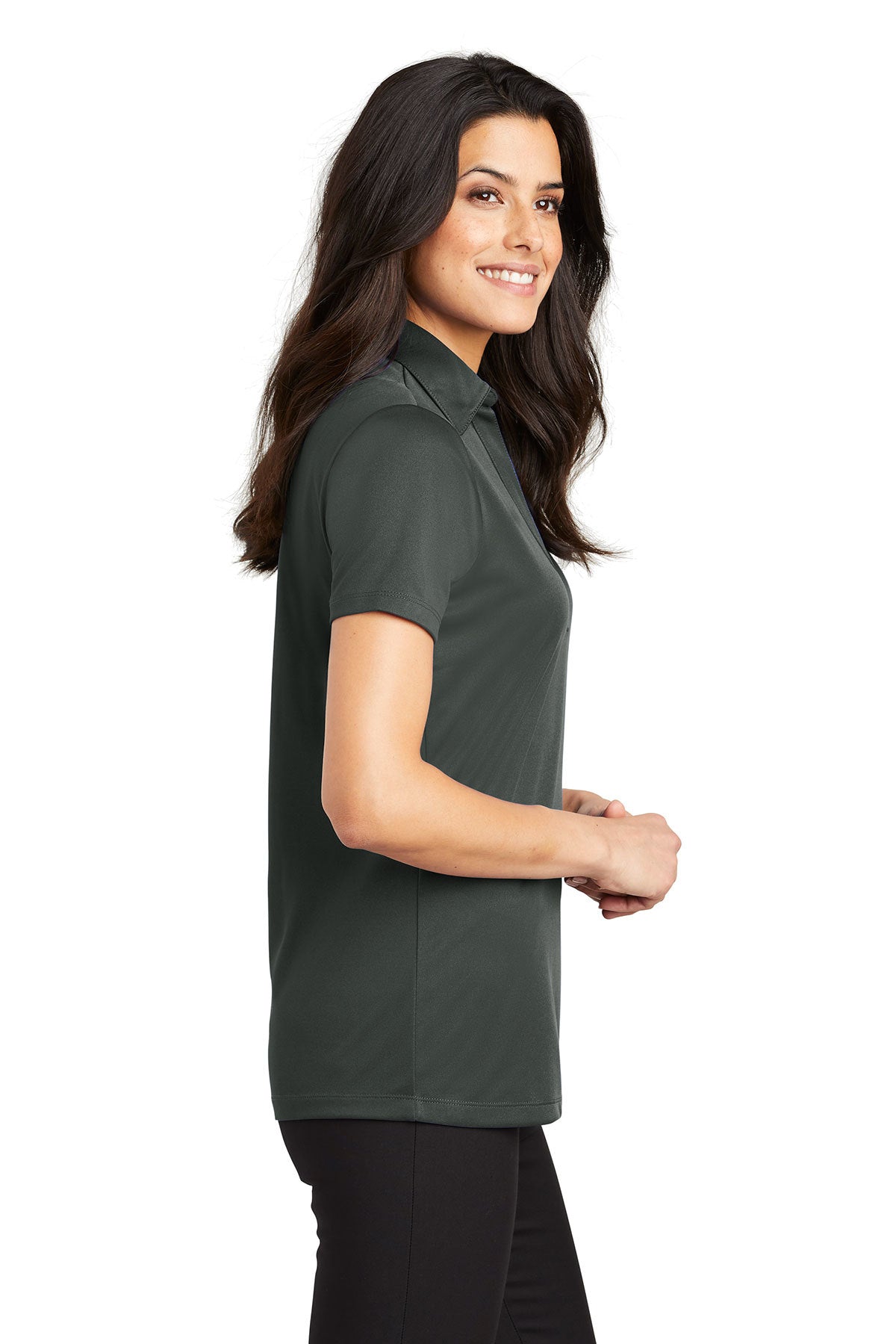 port authority_l540 _steel grey_company_logo_polos