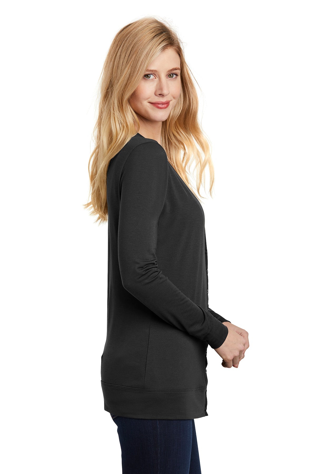 Port Authority Ladies Concept Branded Cardigans, Black [TruNorthern]