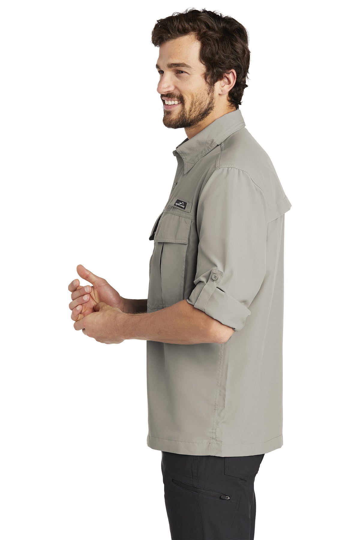 eddie bauer_eb600 _driftwood_company_logo_button downs