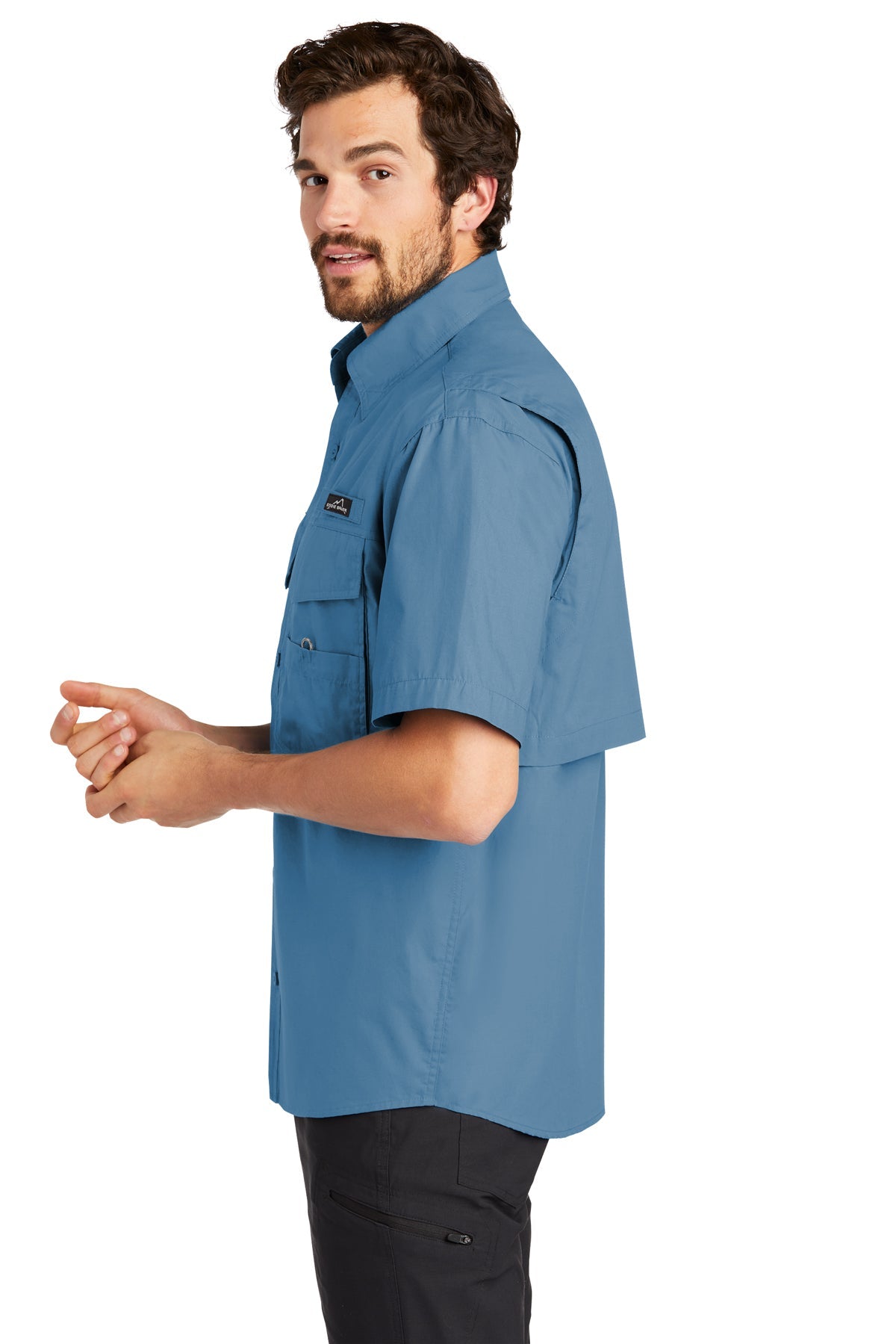 eddie bauer_eb608 _blue gill_company_logo_button downs