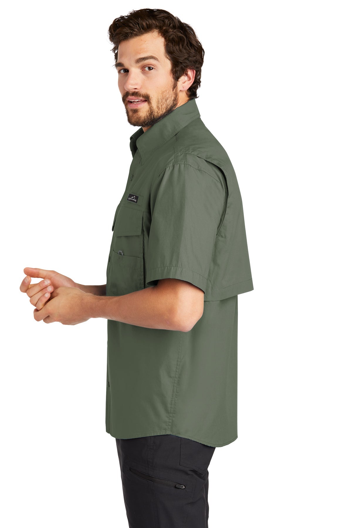 eddie bauer_eb608 _Seagrass Green_company_logo_button downs