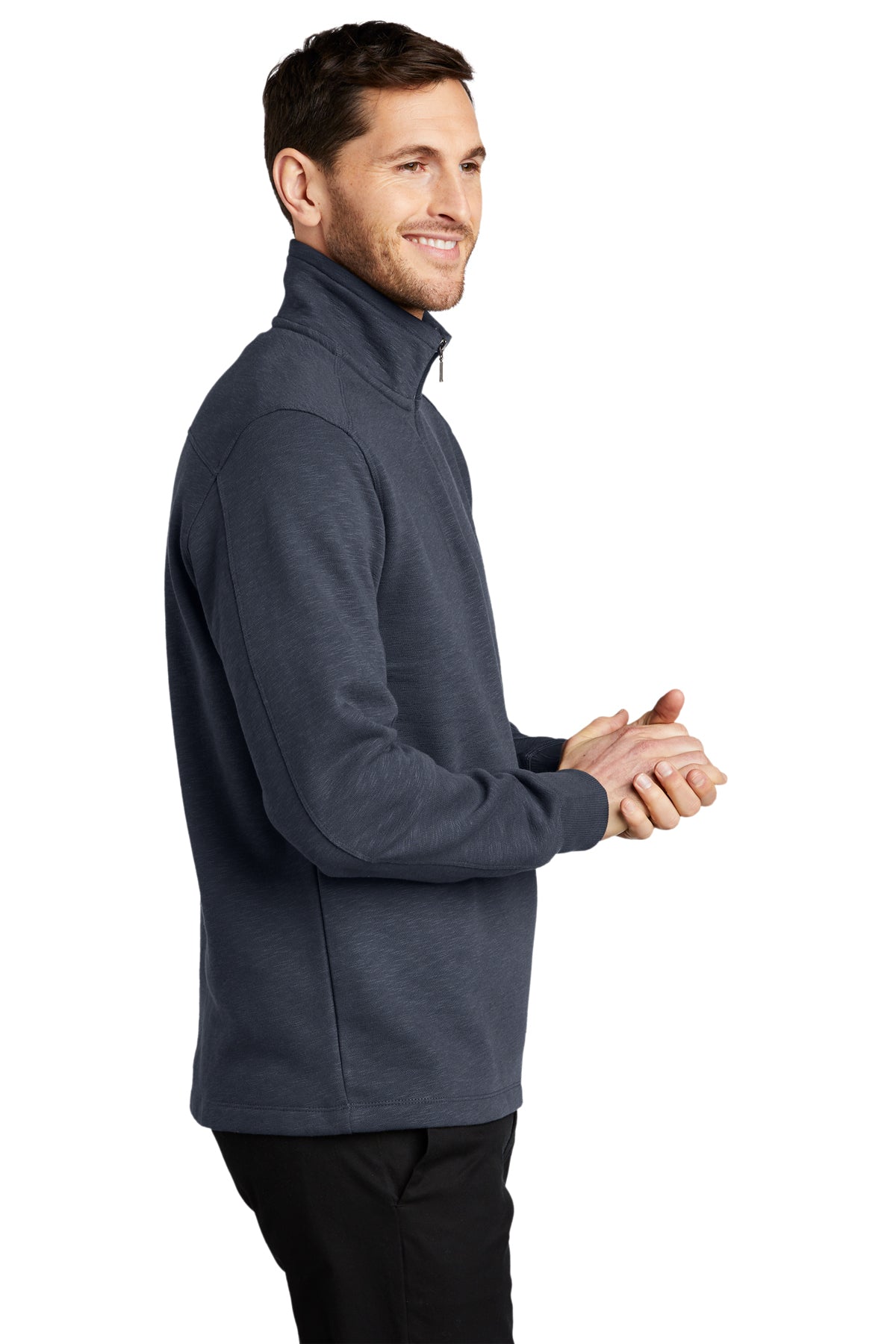 port authority_f295 _slate grey_company_logo_sweatshirts