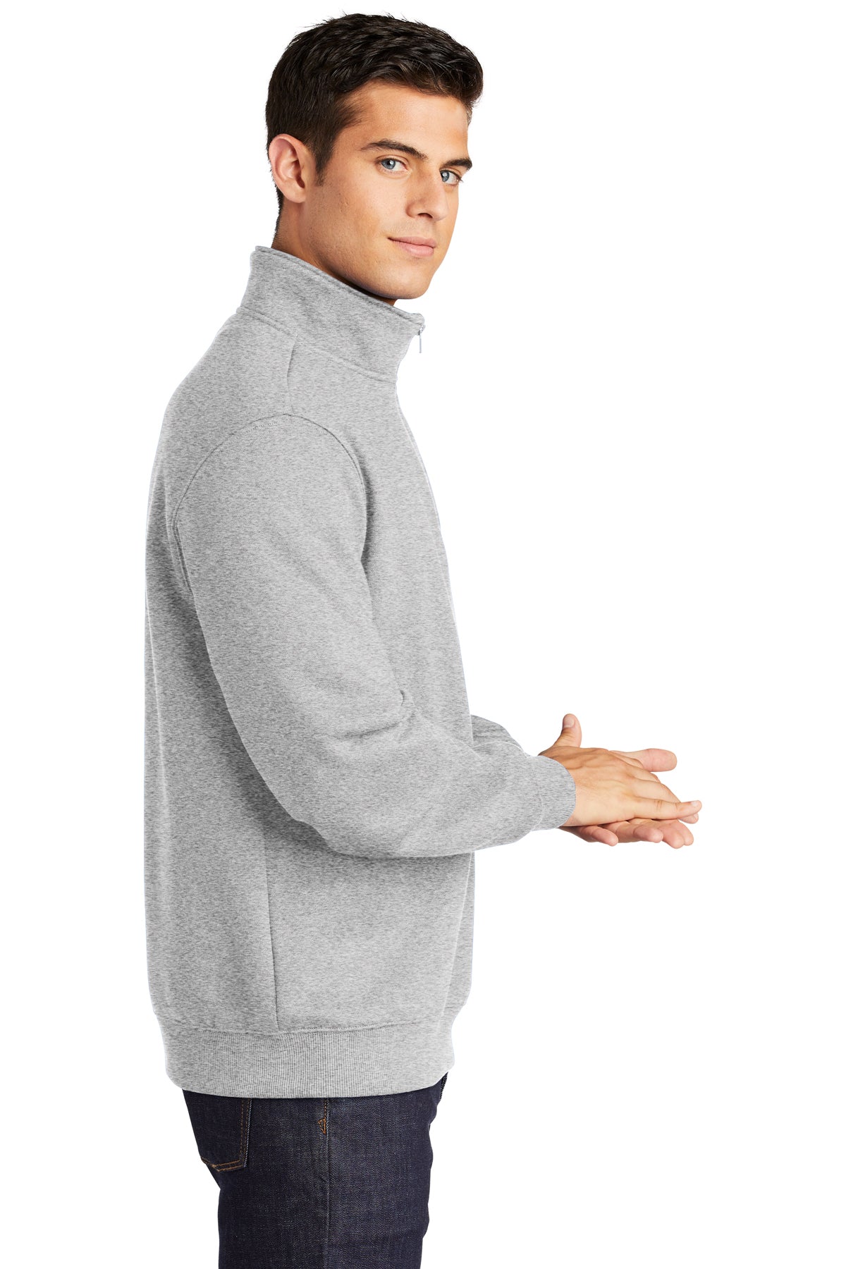 sport-tek_st253 _athletic heather_company_logo_sweatshirts