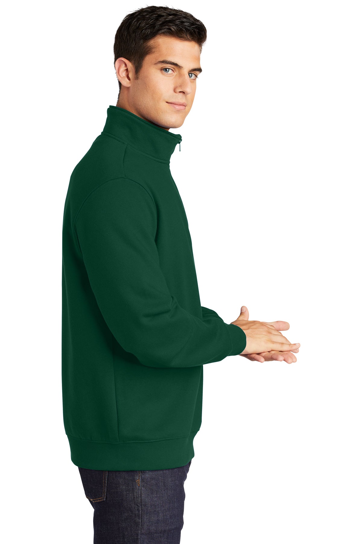 sport-tek_st253 _forest green_company_logo_sweatshirts