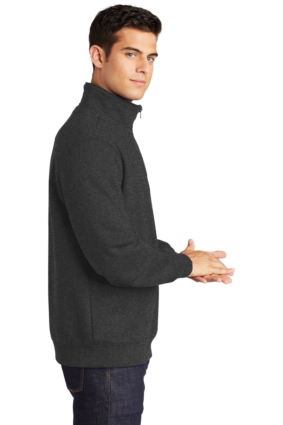 sport-tek_st253 _graphite heather_company_logo_sweatshirts