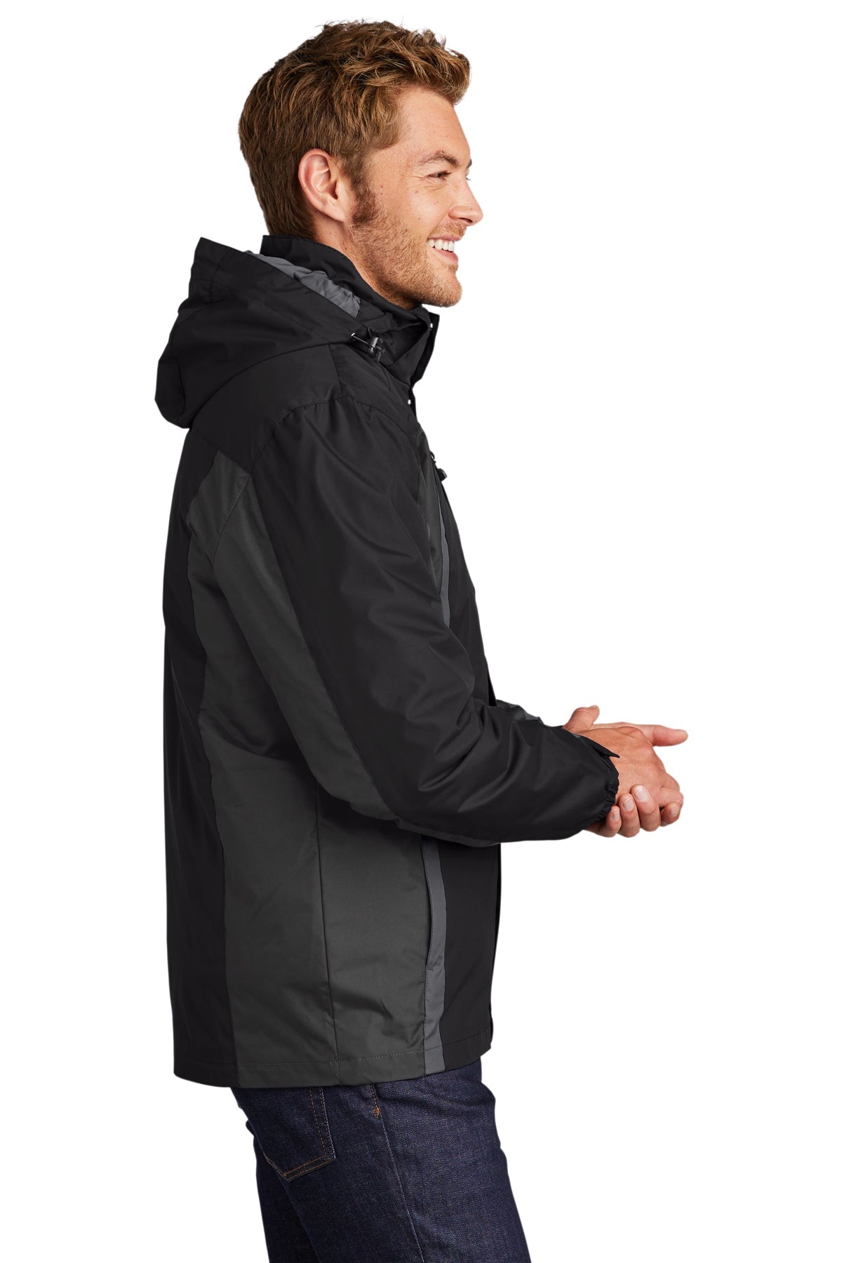 port authority_j321 _black/ black/ magnet grey_company_logo_jackets