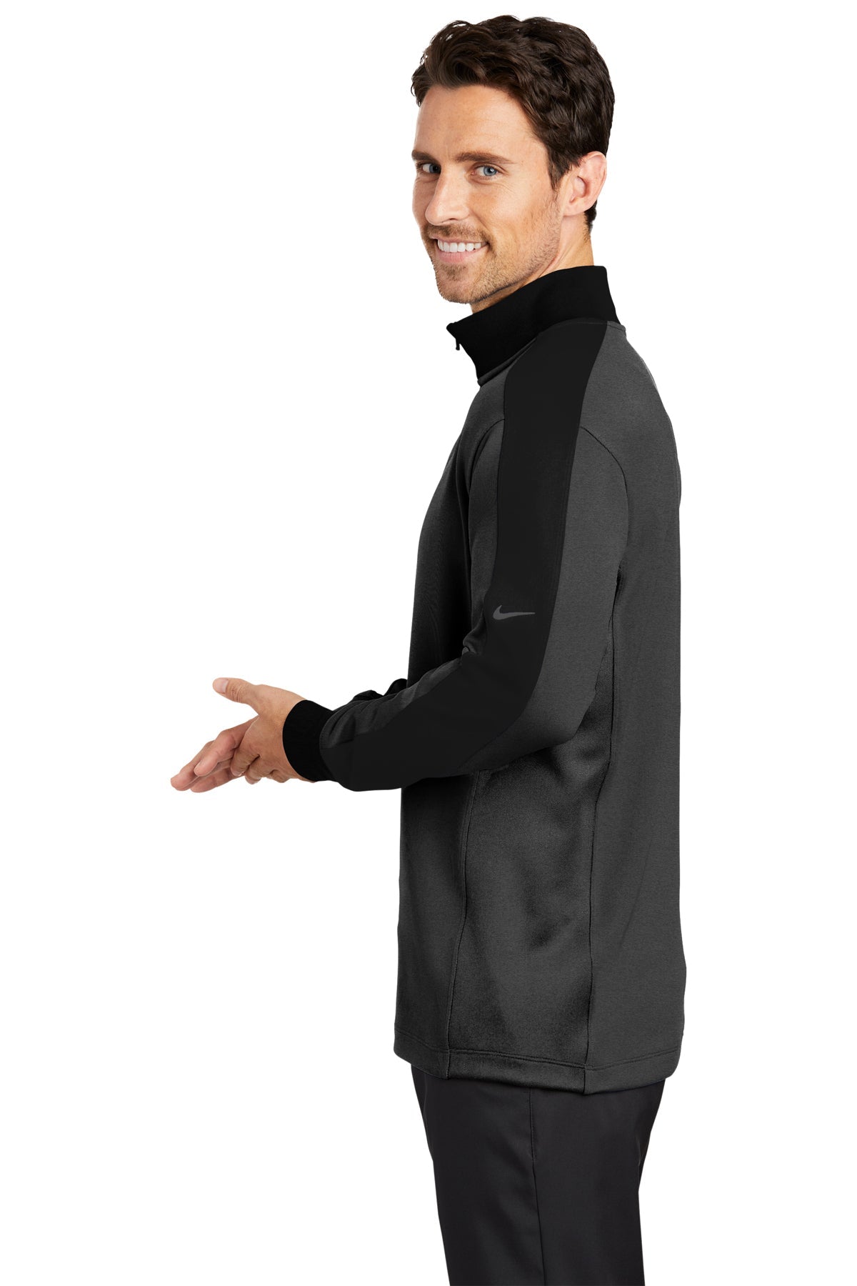 nike_578673_anthracite heather/ black_company_logo_sweatshirts