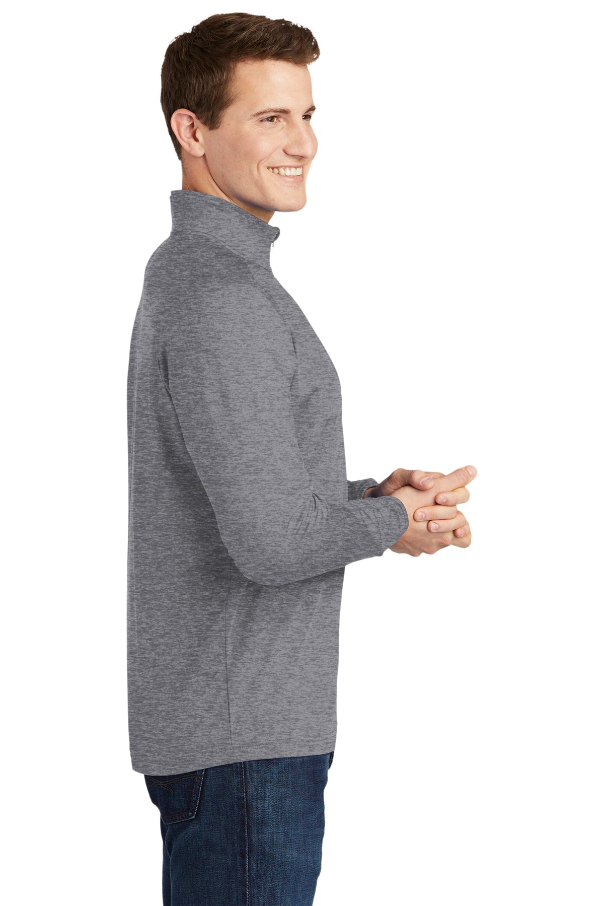 sport-tek_tst850 _charcoal grey heather_company_logo_sweatshirts