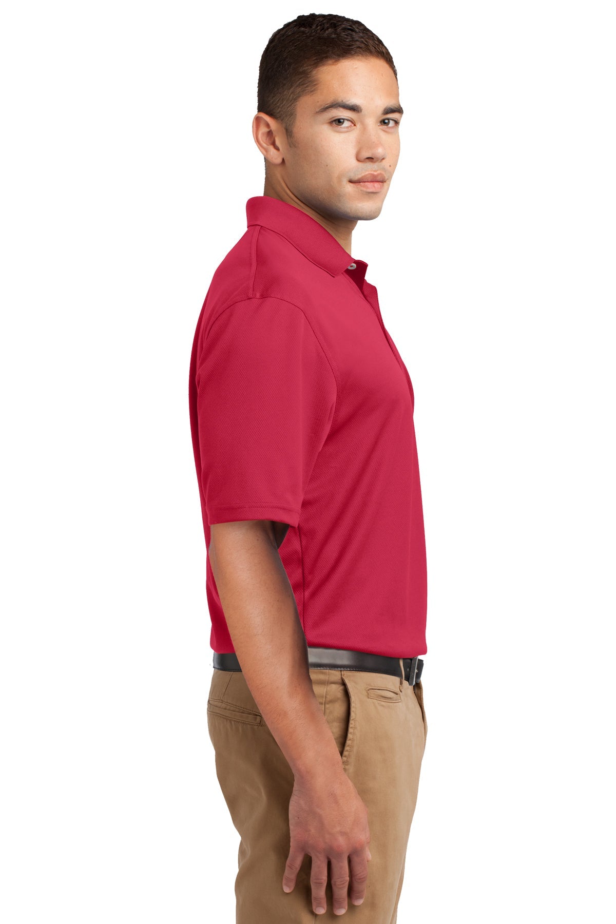 Sport-Tek Tall Dri-Mesh Custom Polos, Red