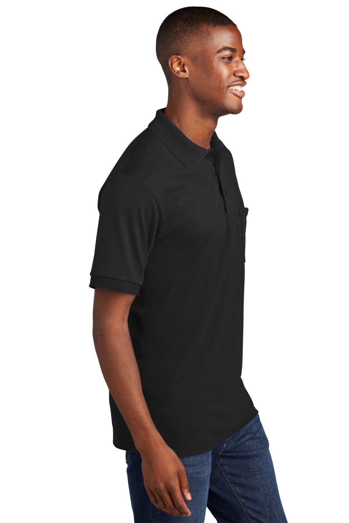 port & company_kp55p _jet black_company_logo_polos