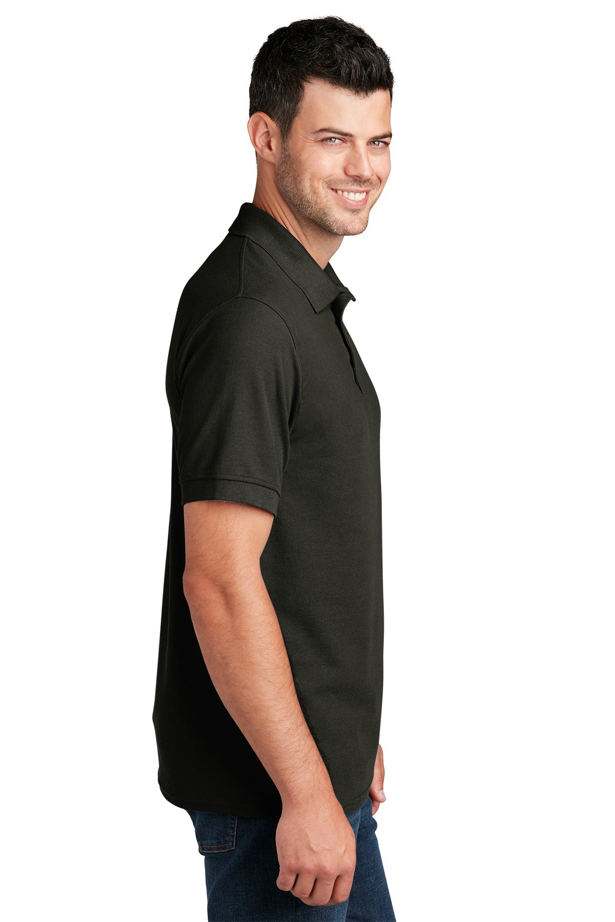 port & company_kp155 _jet black_company_logo_polos