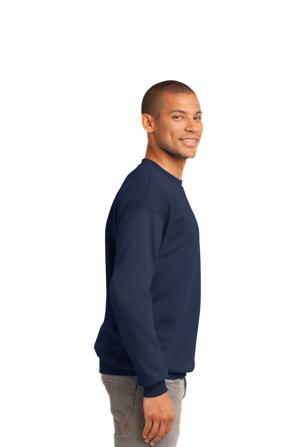 port & company_pc90t _navy_company_logo_sweatshirts