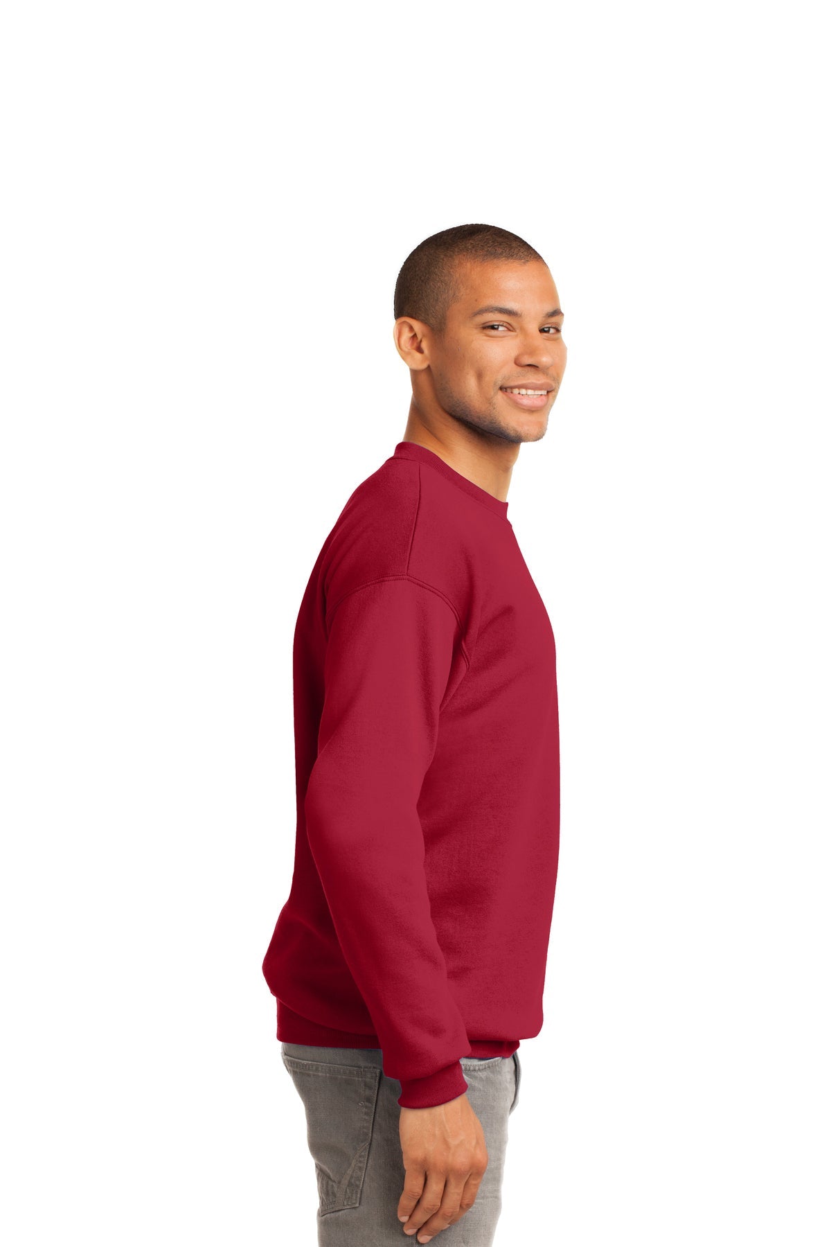 port & company_pc90t _red_company_logo_sweatshirts