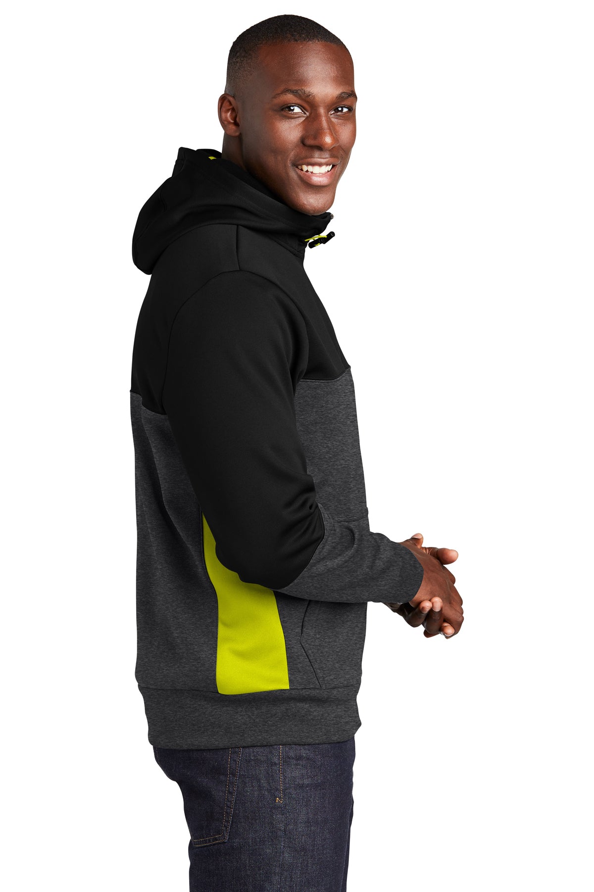 sport-tek_st245 _black/ graphite heather/ citron_company_logo_sweatshirts