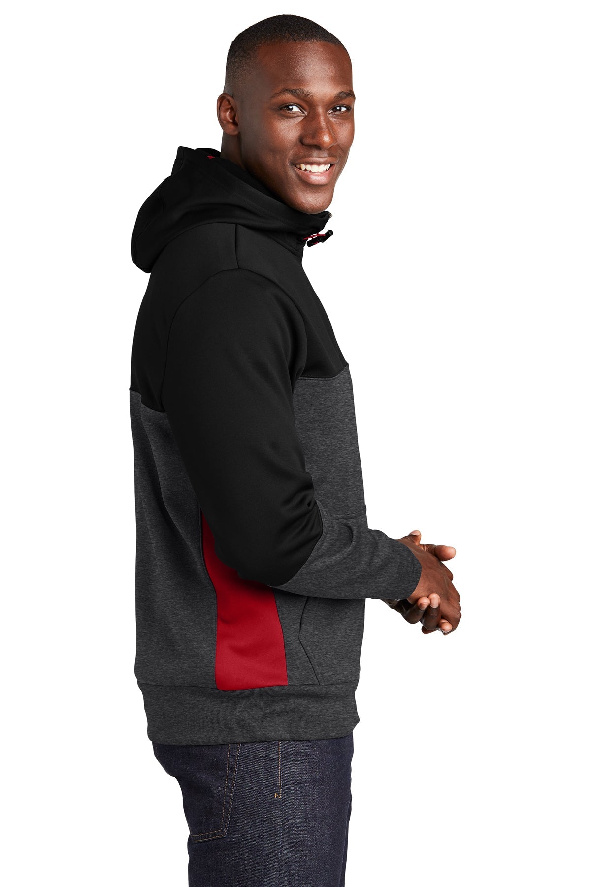 sport-tek_st245 _black/ graphite heather/ true red_company_logo_sweatshirts