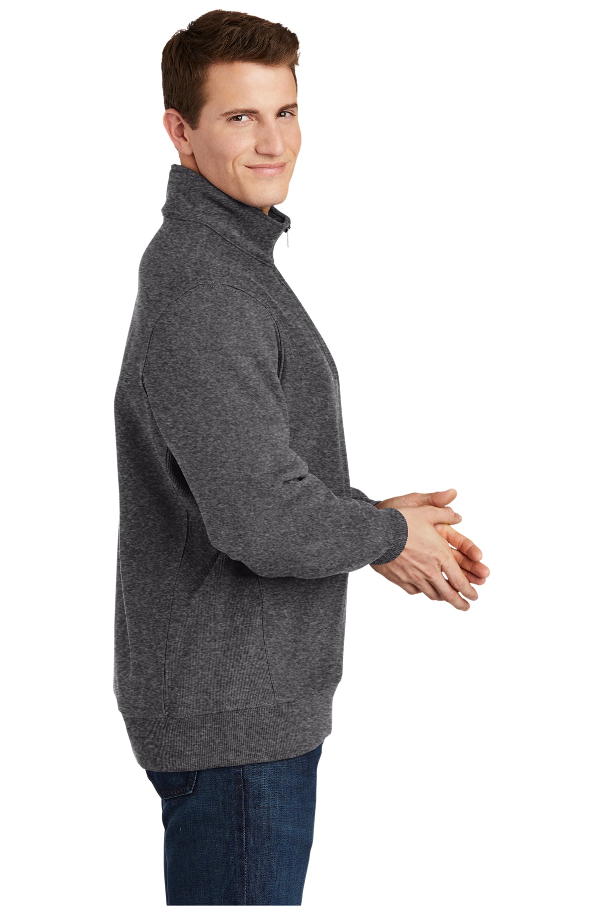 sport-tek_st283 _graphite heather_company_logo_sweatshirts