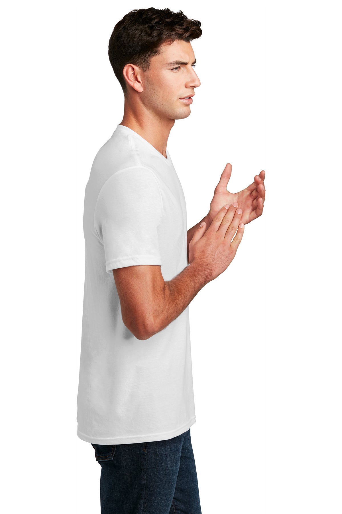 District Made Mens Perfect Blend Tee's, White