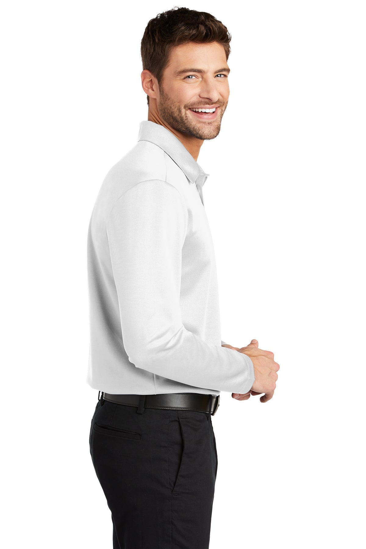 port authority_k540ls _white_company_logo_polos