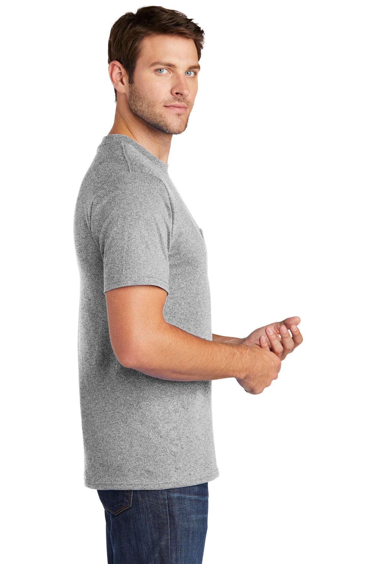 Port & Company Core Cotton Pocket Tee