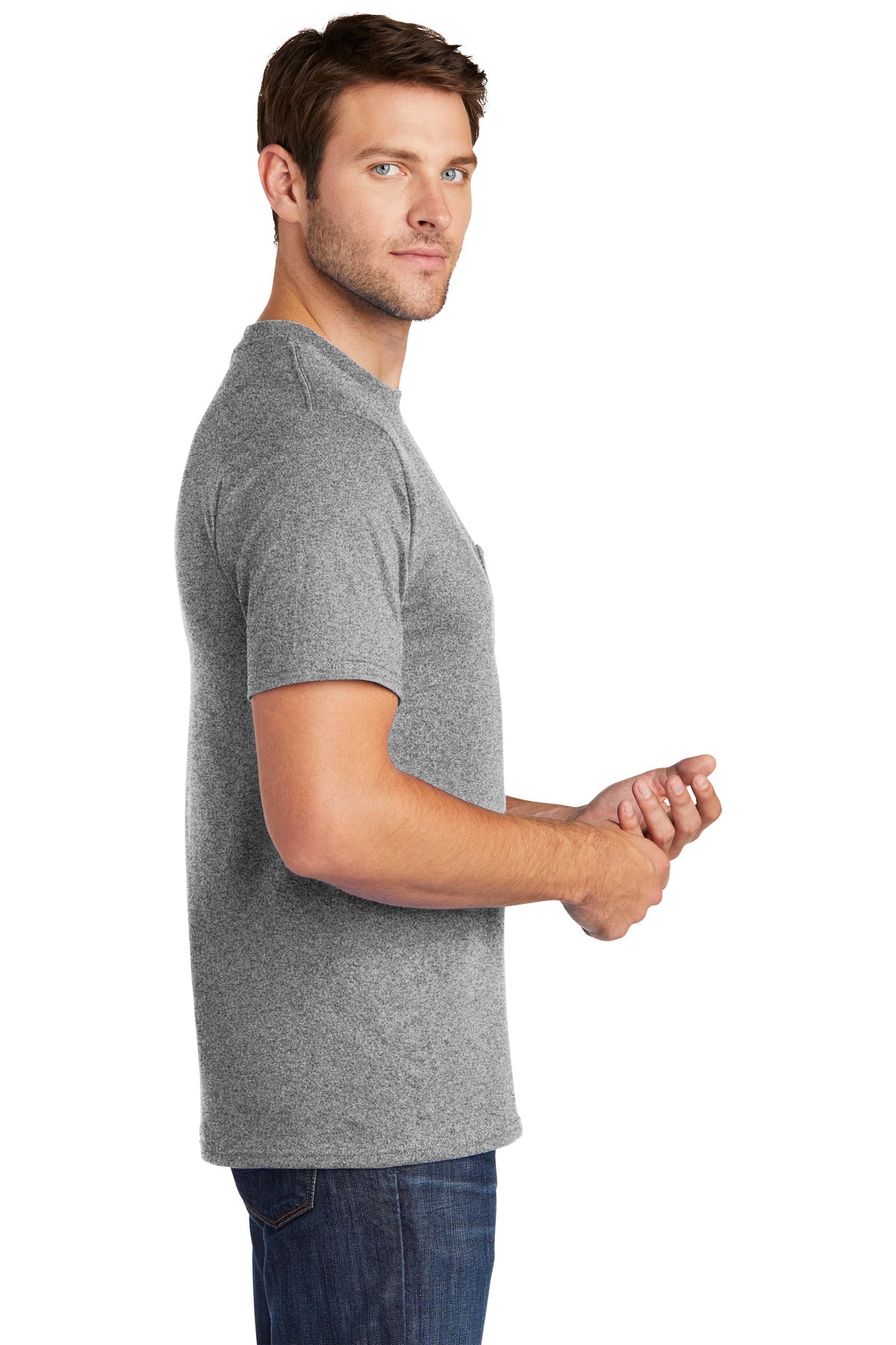 Port & Company Core Cotton Pocket Tee