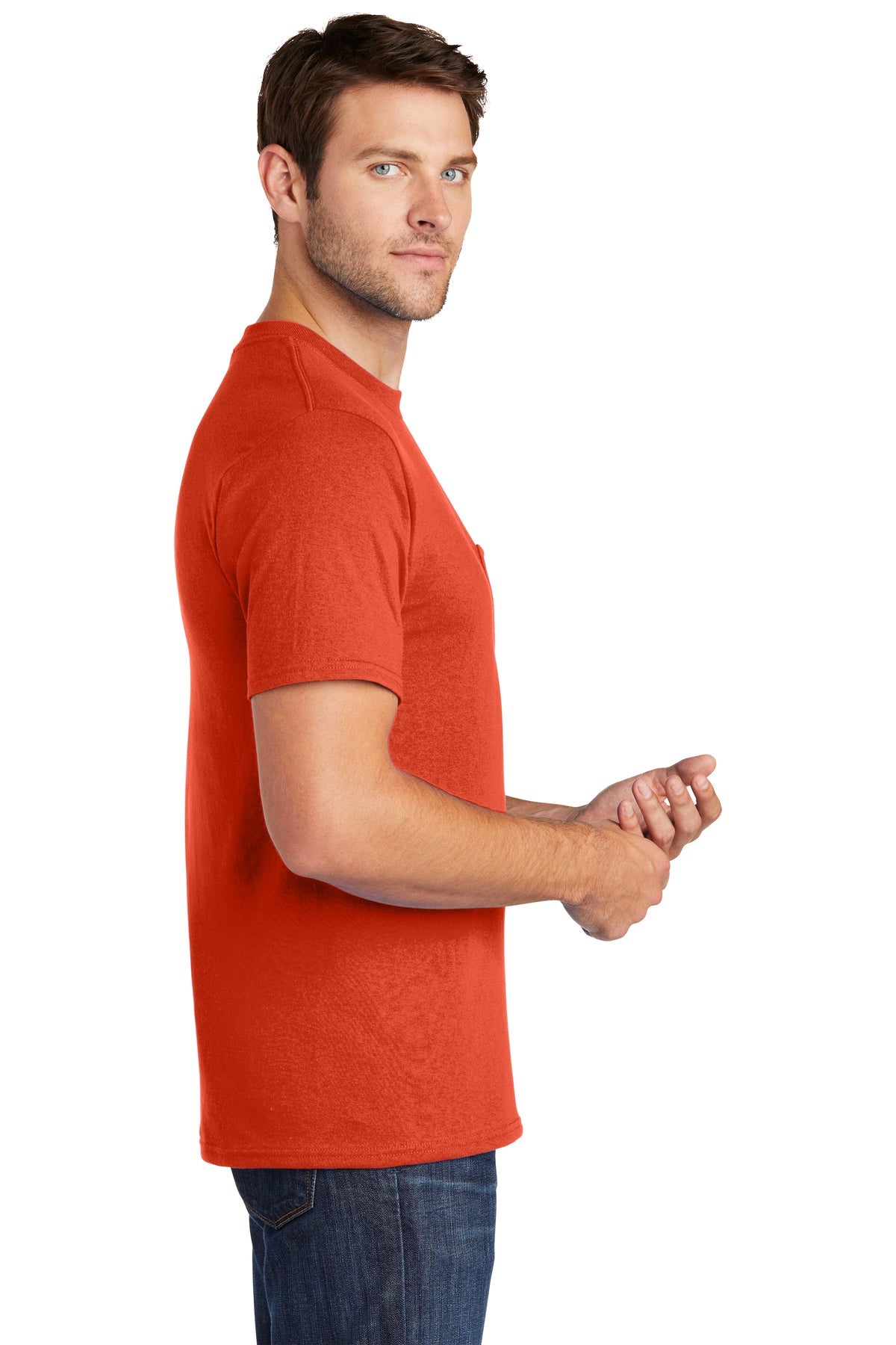 Port & Company Core Cotton Pocket Tee