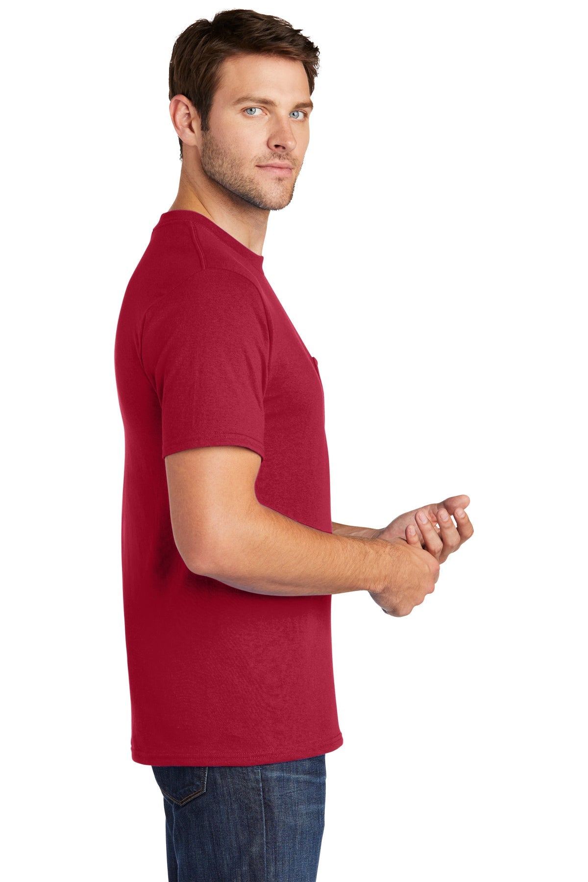 Port & Company Core Cotton Pocket Tee