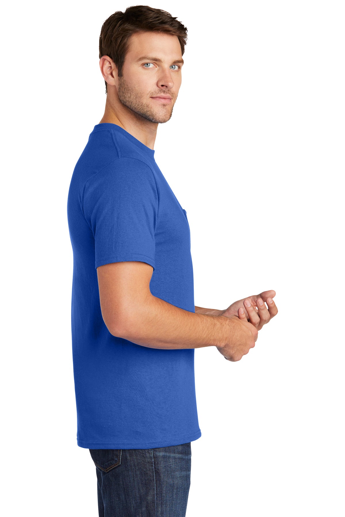 Port & Company Core Cotton Pocket Tee
