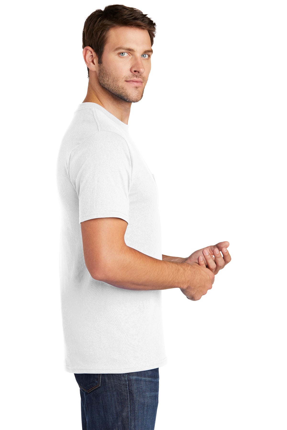 Port & Company Core Cotton Pocket Tee