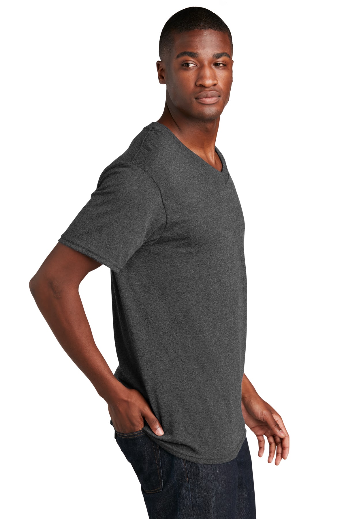Port & Company Core Cotton V-Neck Tee
