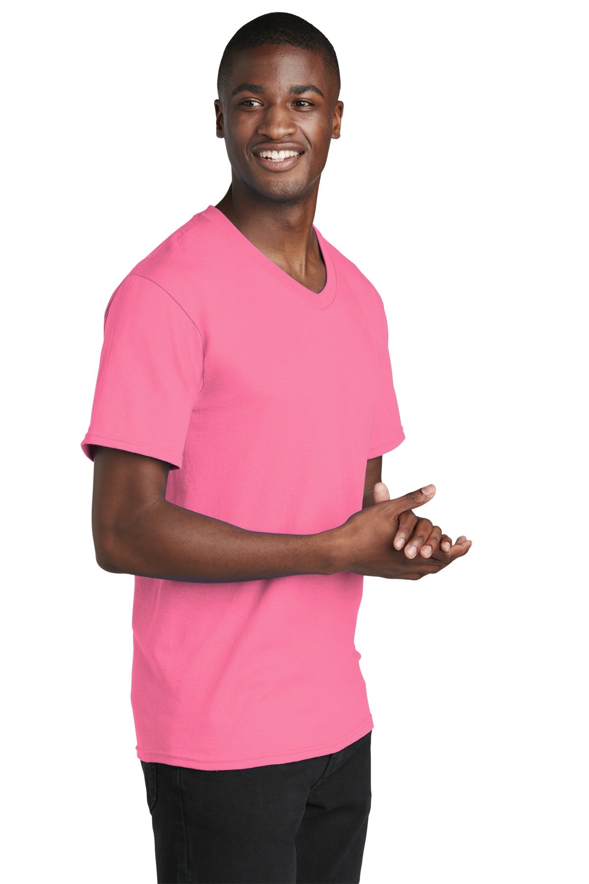 Port & Company Core Cotton V-Neck Tee