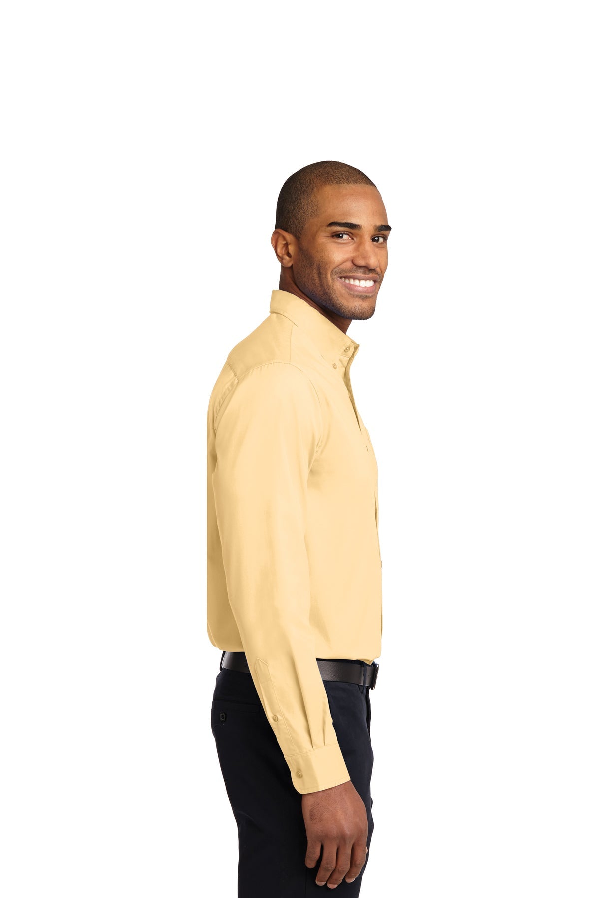 port authority_s608es _yellow_company_logo_button downs