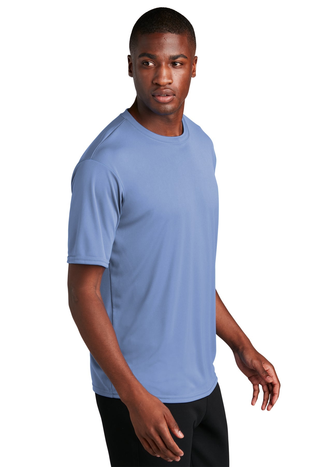 Port & Company Performance Branded Tee's, Carolina Blue