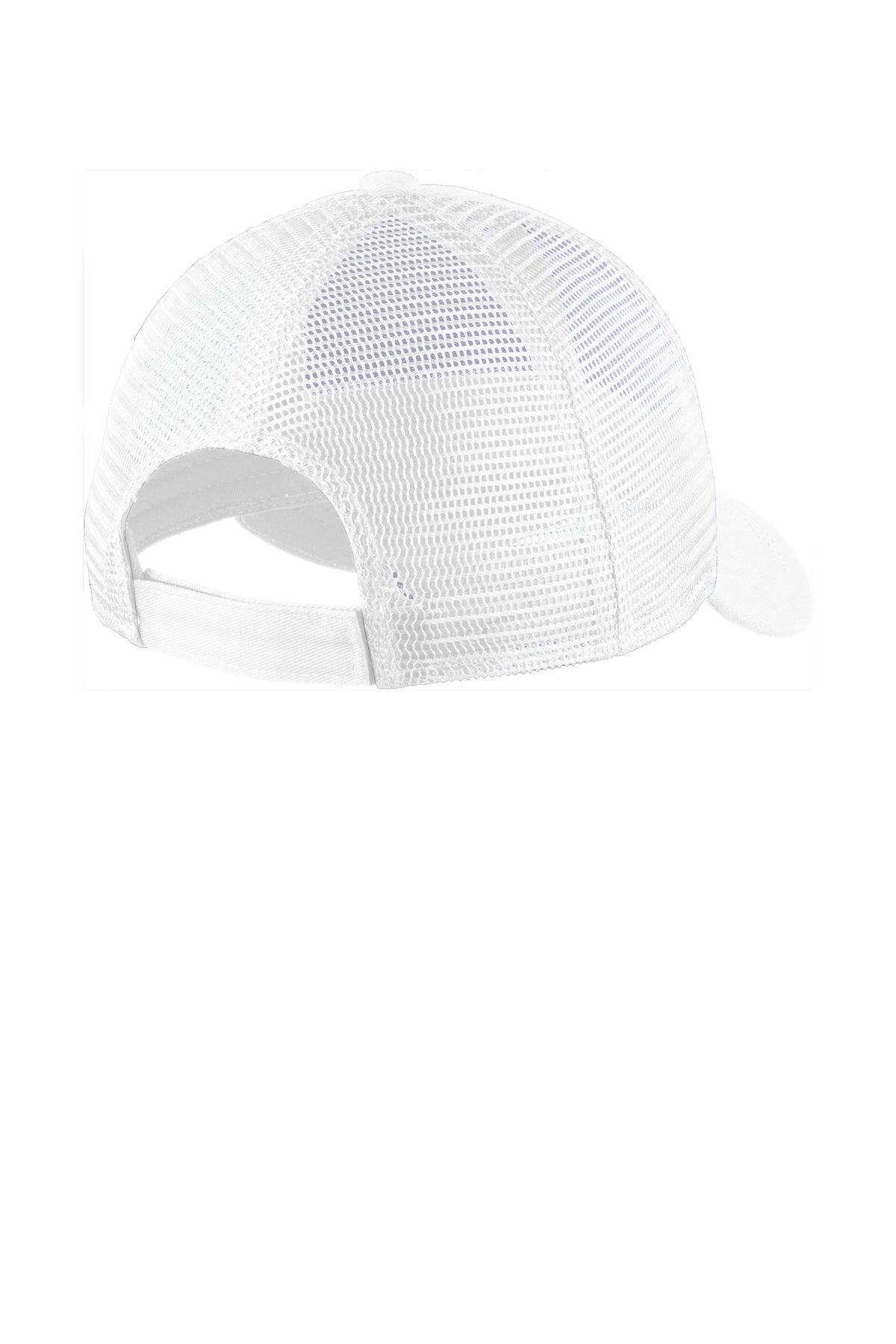 Port Authority Adjustable Mesh Back Branded Caps, White