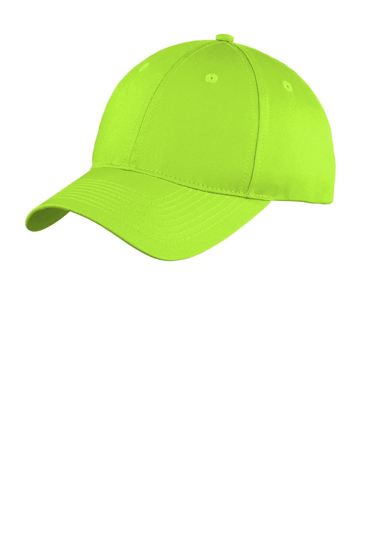 Port Authority Six Panel Twill Branded Caps, Lime