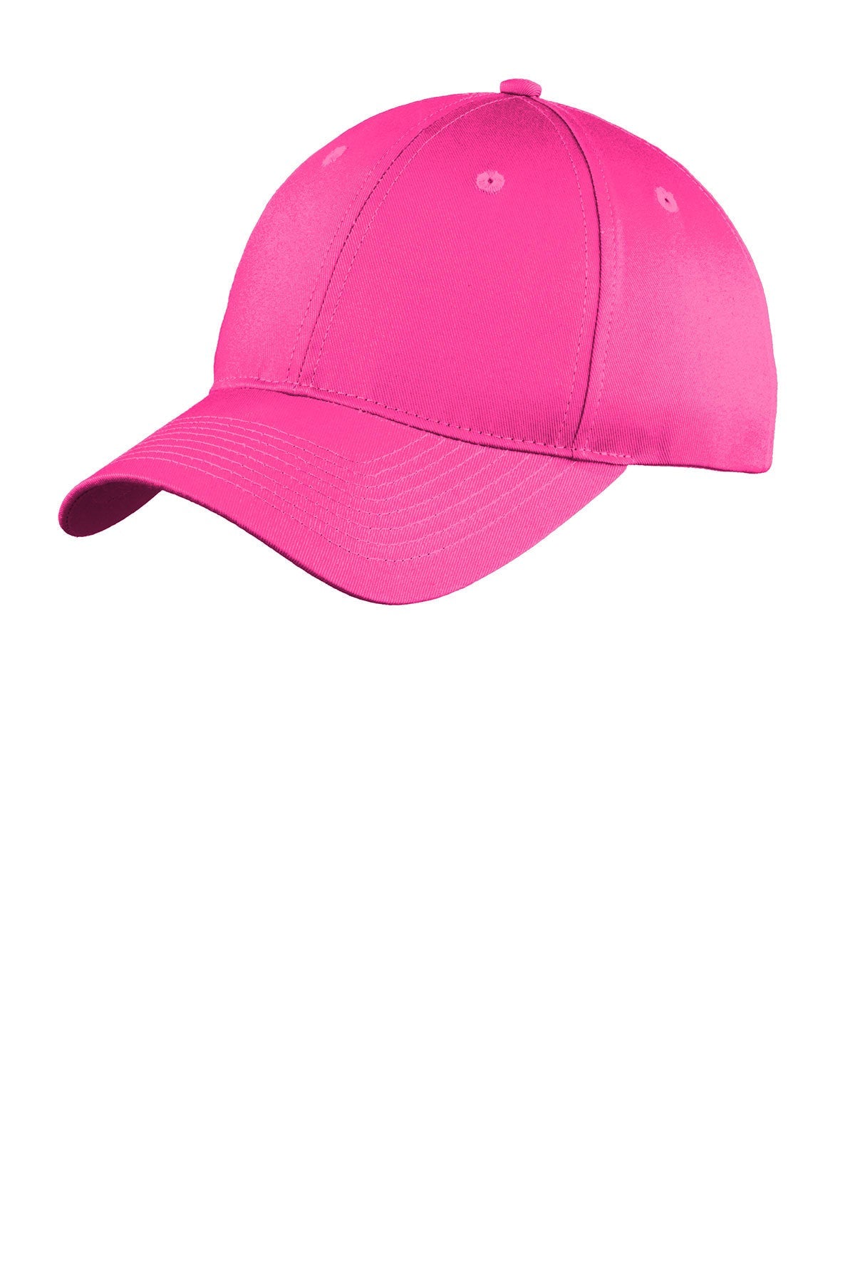 Port Authority Six Panel Twill Custom Caps, Neon Pink