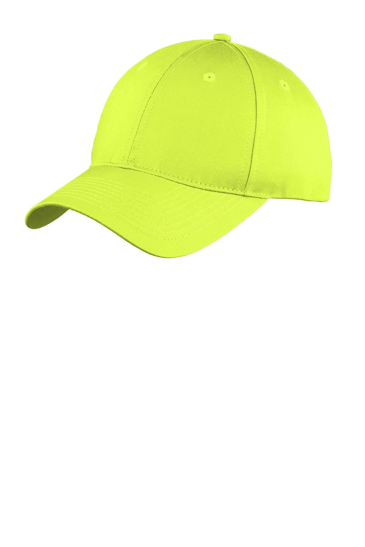 Port Authority Six Panel Twill Custom Caps, Neon Yellow