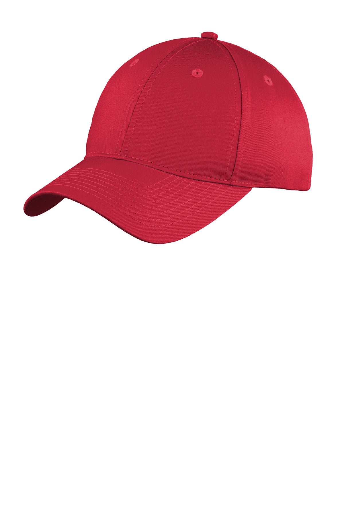 Port Authority Six Panel Twill Custom Caps, Red